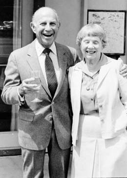 Mr. and Mrs. Milton Harris, 1980s. [OSU Archives, P195, Sec 91:179, Oregon Stater]