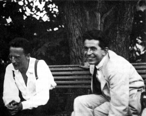 Erwin Schrödinger and Fritz London in Berlin, Germany