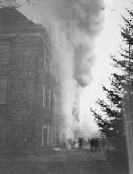 Chemistry Building (later called Education Hall) fire, 1924.