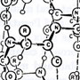 Diagram of protein helixes