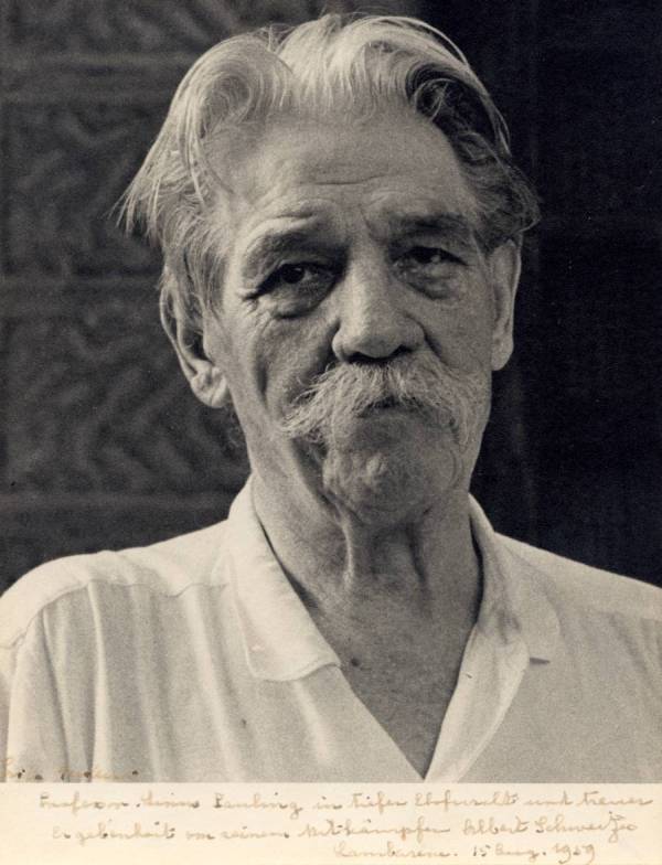 Dr. Albert Schweitzer.