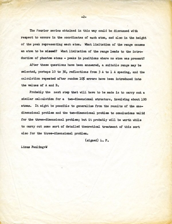 Letter from Linus Pauling to Robert Corey Page 2. March 13, 1956