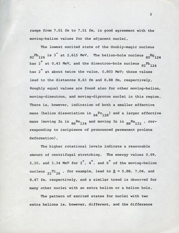 "Orbiting Clusters in Atomic Nuclei" Page 3. August 28, 1969