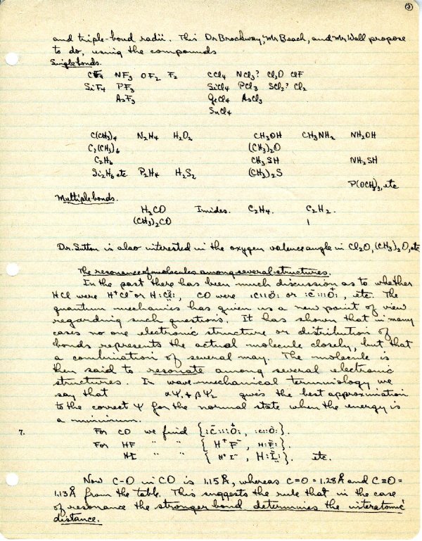 Electron Diffraction by Gas Molecules. Page 3. October 18, 1933