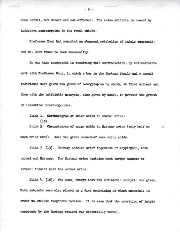 "Chemistry of Mental Disease." Page 6. February 13, 1962