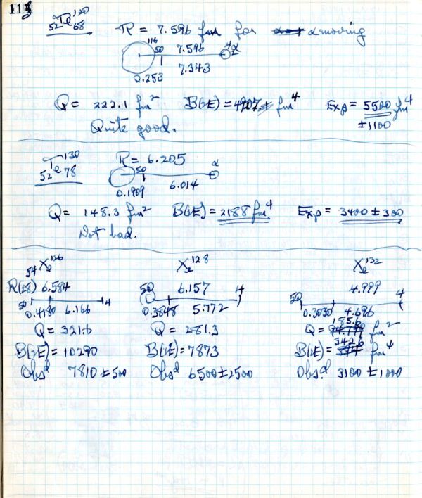 Notes re: "Electric Quadrupole Moment." Page 115. November 23, 1969