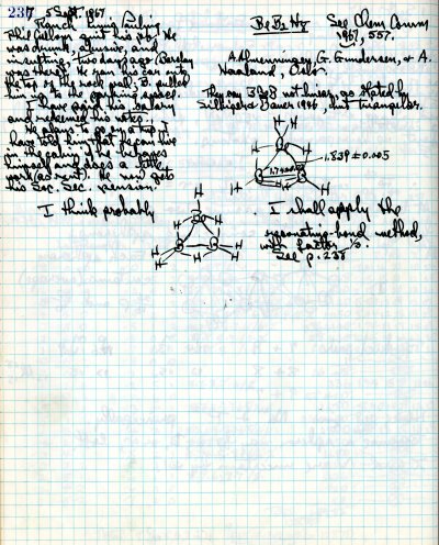 Autobiographical entry re: Phill Collum. Page 1. December 28, 1967