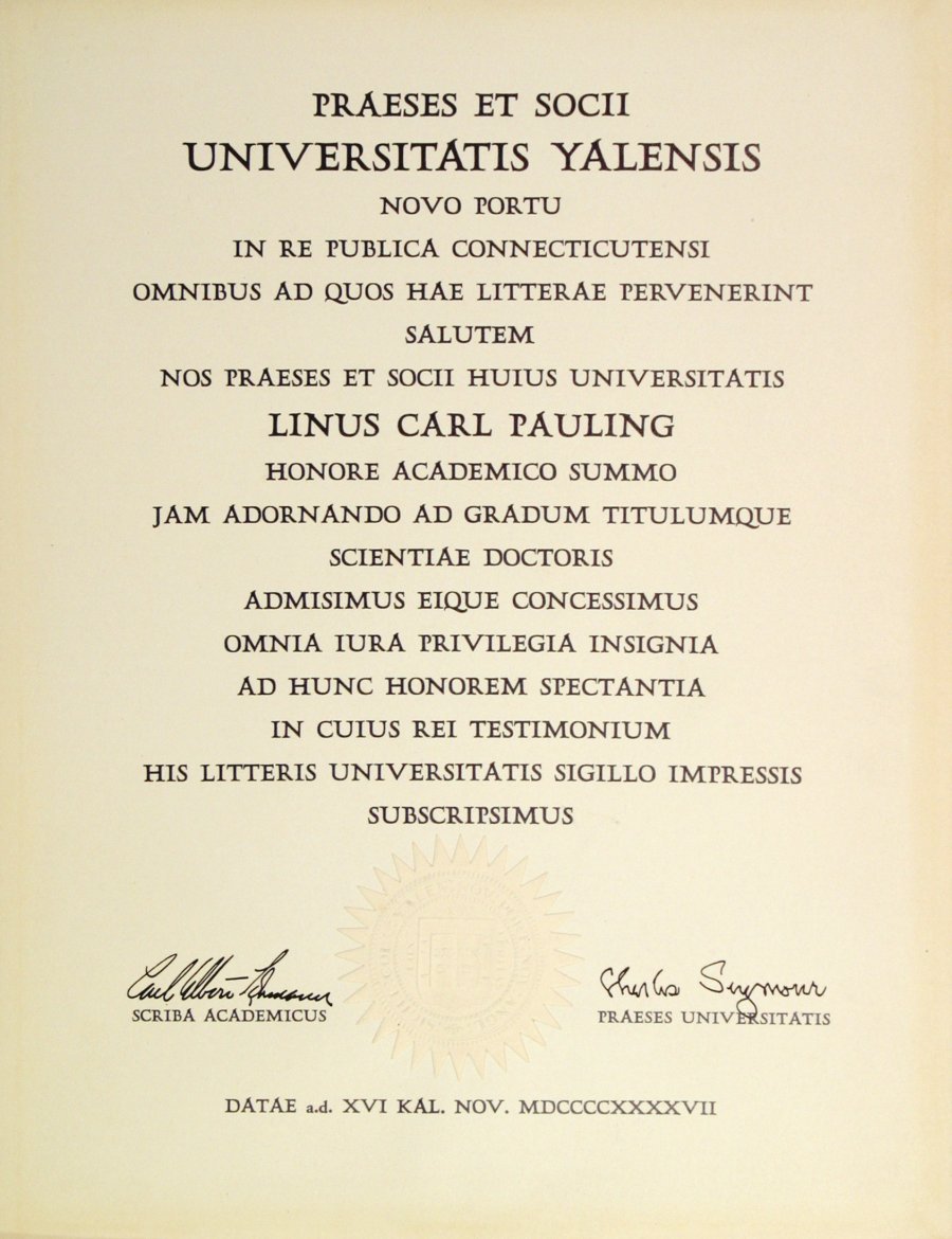 yale-university-diploma-honorary-doctor-of-science-november-16-1947