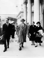 Linus and Ava Helen Pauling, among others, in Montpellier, France.