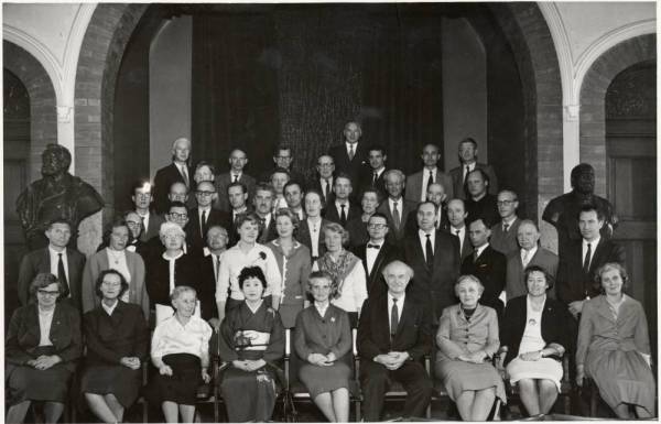 Group portrait of participants at the Oslo Conference. Picture. 1961