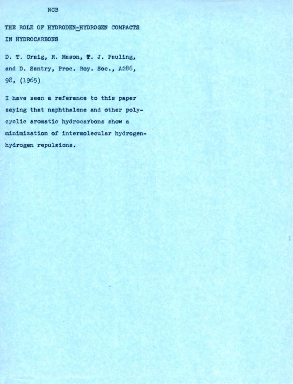 Notes re: "Theoretical Investigation of Oxonimum Ion." Page 6. January 12, 1965