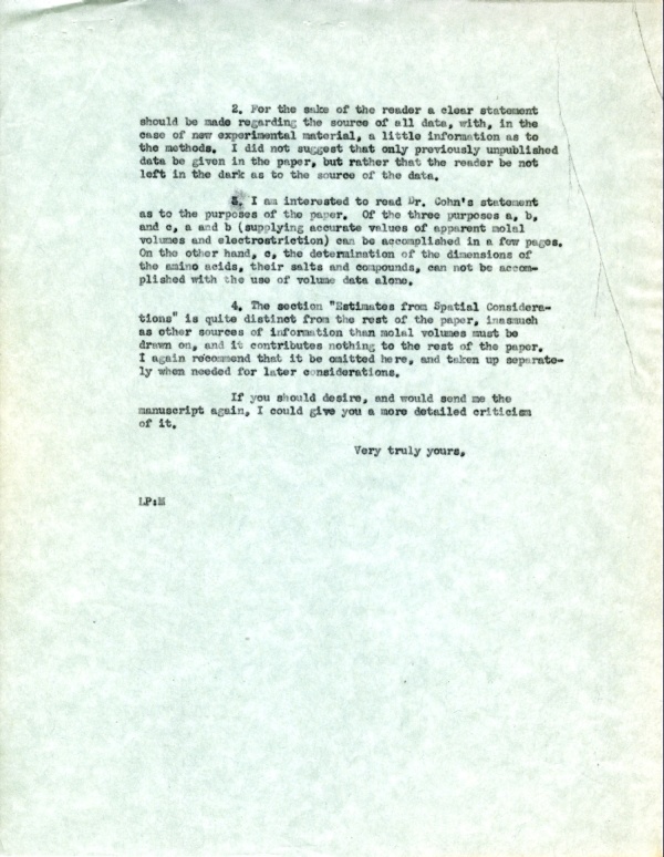 Letter from Linus Pauling to Arthur B. Lamb. Page 2. January 5, 1933
