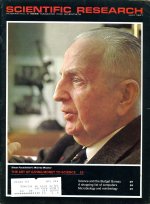 Image of Warren Weaver as published on the cover of Scientific Research magazine.