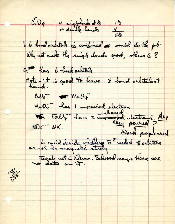 "A New Rule." Notes - Page 1. October 12, 1945