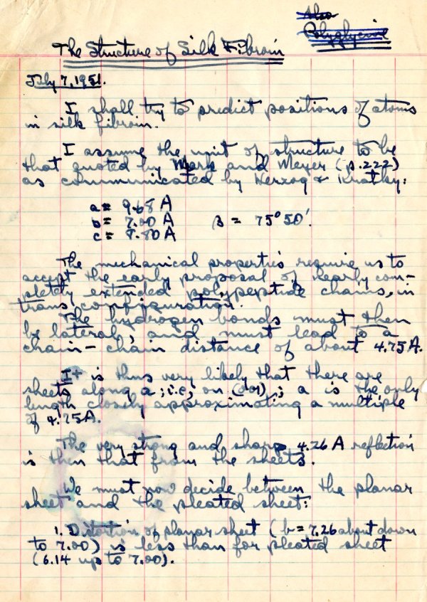 1951 Notes - Page 1