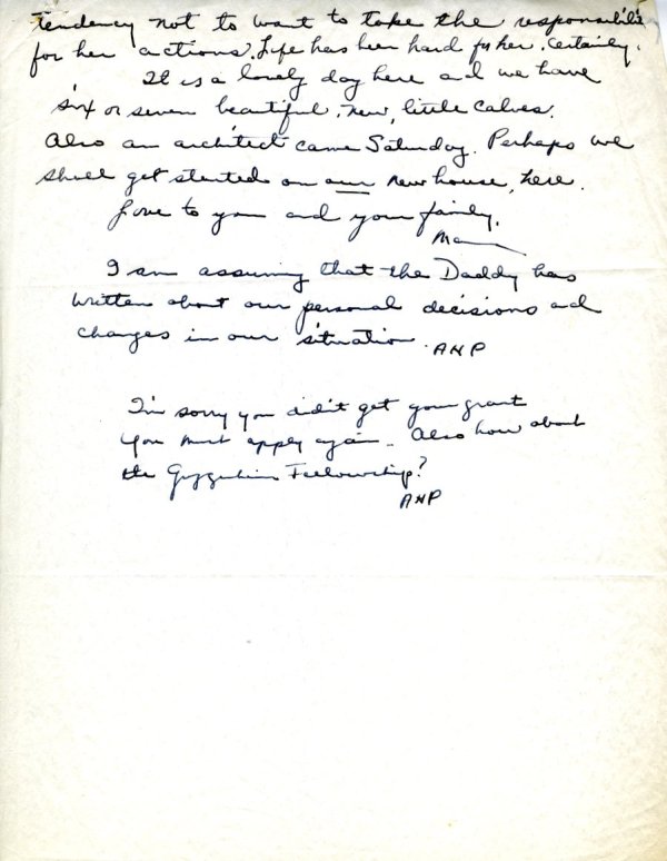 Letter from Ava Helen Pauling to Peter Pauling. Page 2. November 25, 1963
