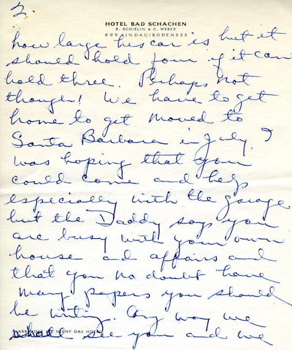 Letter from Ava Helen Pauling to Peter Pauling. Page 2. July 1, 1964