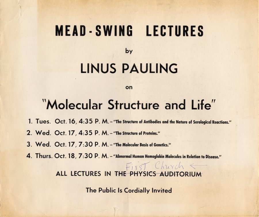 Mead-Swing Lectures