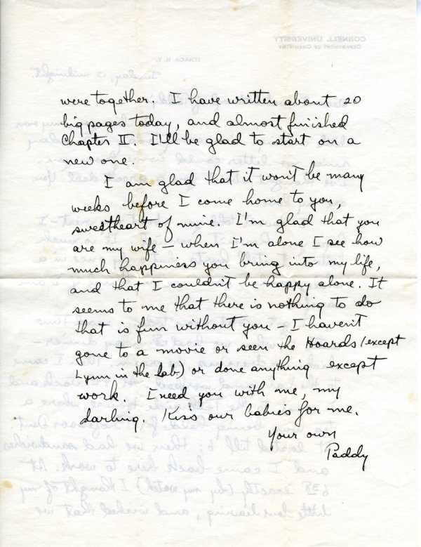 Letter from Linus Pauling to Ava Helen Pauling. Page 2. November 14, 1937