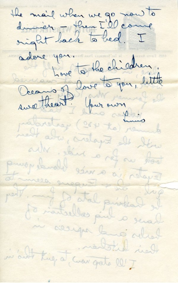 Letter from Linus Pauling to Ava Helen Pauling. Page 4. August 10, 1942