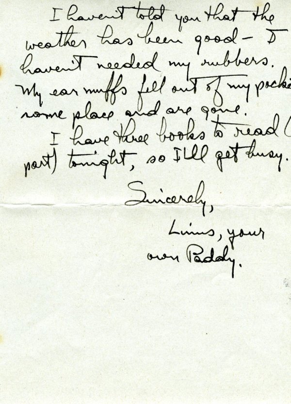 Letter from Linus Pauling to Ava Helen Pauling. Page 2. February 2, 1944
