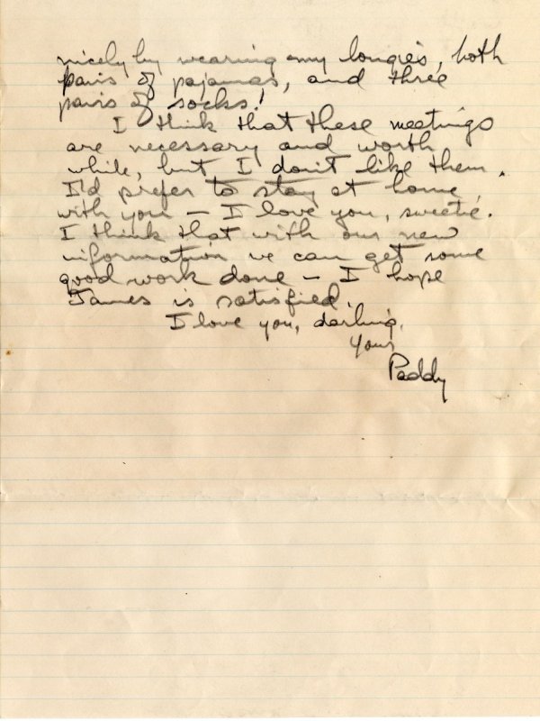 Letter from Linus Pauling to Ava Helen Pauling. Page 3. January 24, 1943