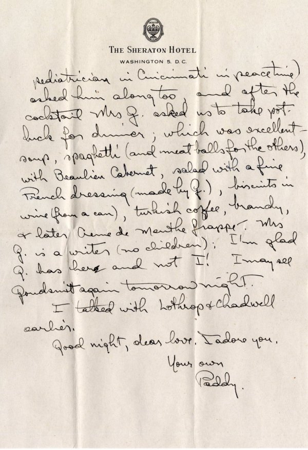 Letter from Linus Pauling to Ava Helen Pauling. Page 3. January 24, 1945