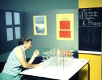 Clara Shoemaker working in an Oregon State University chemistry laboratory, 1977.