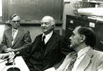 David Shoemaker, Linus Pauling and F. Sherwood Rowland, Oregon State University, 1978.
