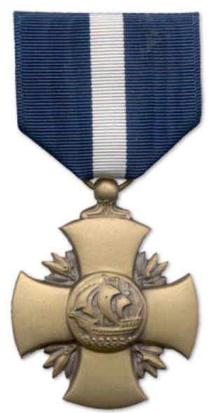 Navy cross ribbon and medal