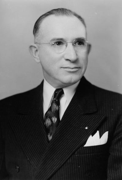 <p>Ralph S. Besse, 1947. Besse was a farm management Extension specialist from 1922-1932, then served as Assistant Director <span class='highlight2 bold'>of</span> the Agricultural Experiment Station from 1932-1949. From 1949-1953, Besse was Associate Director</p><p>				<span class='highlight2 bold'>of</span> the Experiment Station.</p>