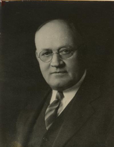 <p>J. Leo Fairbanks, ca 1930s. Fairbanks was a professor of Art and Architecture and Chairman of the department from 1923-1946. The art <span class='highlight2 bold'>department</span>'s Fairbanks Hall is named after him. Some of his paintings and sculptures are</p><p>				contained in the Memorial Union art collection.</p>