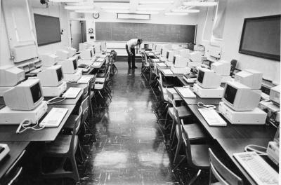 OSU computer lab, ca. 1990s.