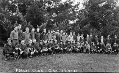 Forestry Club group photo, 1914.