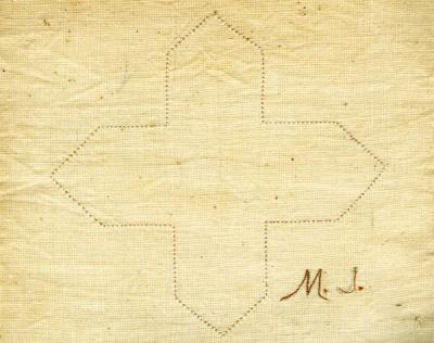 An example of the work found within the Mary Jones sewing book, ca. 1899.