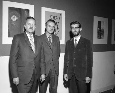 Gordon W. Gilkey, Don McIlvenna and Glen D. Dealy, ca. 1970s.