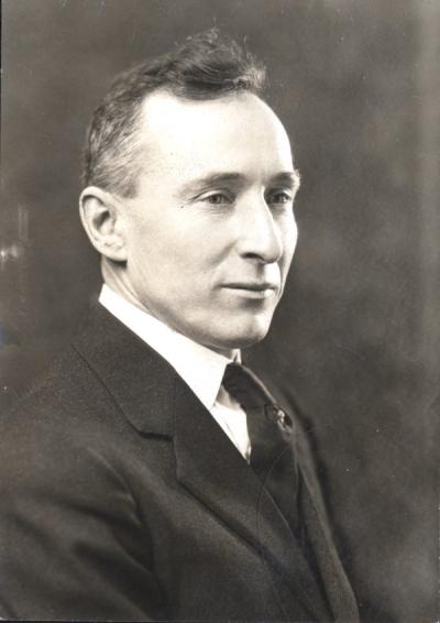 Ulysses Grant Dubach, ca 1930s. Dubach became the head of the Political Science program in 1913 and served as the Dean of Men from 1924-1947.