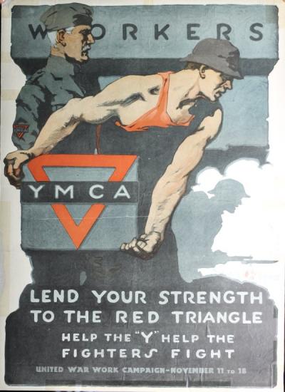 YMCA war poster, 1918.