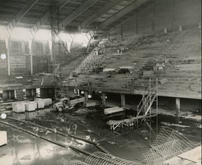 Gill Coliseum under construction, September 1949.