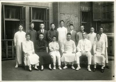 J. C. Clark with colleagues at Shanghai YMCA