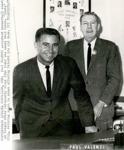 Paul Valenti and Amory "Slats" Gill, 1964