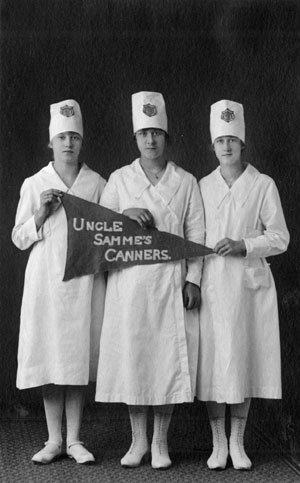 "Uncle Samme's Canners" from Tillamook County, State 4-H Champions, 1919.