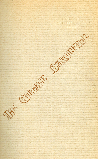 Cover of the first issue of The College Barometer