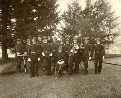 Cadets with a Cannon, ca. 1900