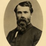 Sepia photographic portrait of William Asa Finley.