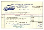 EADS Transfer &amp; Storage Co. Invoice