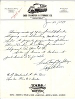 EADS Transfer &amp; Storage Co. Letter