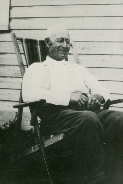 Thomas B. Searcy in rocking chair