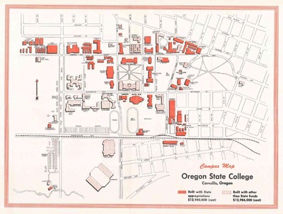 OSC Campus Map, 1960