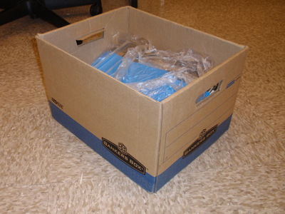 Box of Documents as Delivered